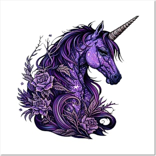 Space Magic Unicorn Posters and Art